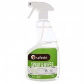 Чистящее средство для поверхностей Cafetto Spray & Wipe Green E10299 жидкость спрей упак. 750 мл.