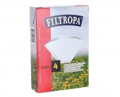 Фильтры бумажные для кофеварок Filtropa белые #04 упак. 100 шт