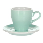 Кофейная пара Loveramics Tulip C087-17BBL/C087-18BBL River Blue(кружка и блюдце),нежно-голубой 280мл
