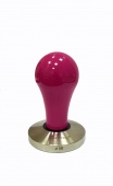 Темпер для кофе D53 JoeFrex Pop hppbf53, рукоятка из алюминия цвет розовый, плоский, сталь
