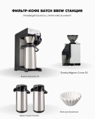 Комплект фильтр-кофе Batch Brew: Полное решение для кафе и кофеен