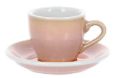 Кофейная пара Loveramics Egg розовый 80 мл C088-136BRO / C088-157BRO Rose (чашка и блюдце)