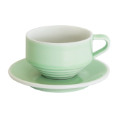 Кофейная пара Loveramics Deco, 220ml, цвет: светло-зеленый (celadon green) C118-006BCG/C118-029BCG