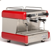 Кофемашина эспрессо рожковая CONTI CC100 Compact TC Red 2 группы, цвет красный