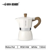 Гейзерная кофеварка MHW-3BOMBER на 150 мл, белая, Moka Potwhite-150 ml, M5814W