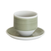 Кофейная пара Loveramics Deco, 200ml, handle-less цвет: gray handpaint C118-017BGH/C118-036BGH