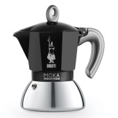 Гейзерная кофеварка BIALETTI MOKA Induction черный цвет на 2 чашки, арт. 6932