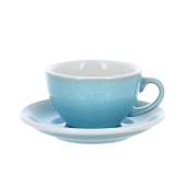 Кофейная пара LOVERAMICS Egg светло-голубой 200 мл C088-125BIB / C088-153BIB Ice Blue чашка и блюдце