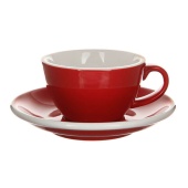 Кофейная пара Loveramics Egg красный 200 мл C088-27BRE / C088-28BRE Red (чашка и блюдце)