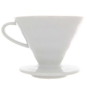 Воронка для кофе Hario VDC-02W размер 02 V60, керамическая, цвет белый