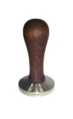 Темпер для кофе d58 JoeFrex Elegance henbf58, рукоятка из дерева, цвет орех, плоский, сталь 