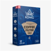 Фильтры бумажные KONIG для кофеварок неотбеленые №2 (конические)