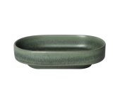 Тарелка Loveramics Tapas 14,5 см D114-09BDG Oval Bowl (S) (Matte Dark Green), темно-зеленый