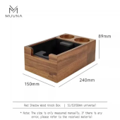 Темпинг-станция для портафильтра MUVNA Solid Wood Combi M 51–58 мм
