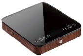 Весы ZeroHero Coffee scale-Walnut, with silicone pad fdzc005, цвет черный