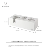 Подставка для кофейных аксессуаров MUVNA ABS Side, белая