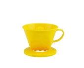 Воронка для кофе TIAMO HG5281 пластиковая 102 HS, цвет желтая