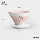 Воронка MUVNA XingChuan V01, керамика, розовая