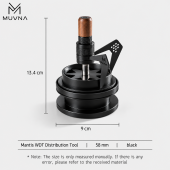 Разравниавтель WDT-дистрибьютор для кофе MUVNA Mantis 58 мм, чёрный