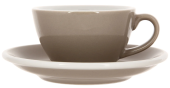 Кофейная пара Loveramics Egg серый 150 мл C088-80BTP / C088-73BTP Taupe (чашка и блюдце)