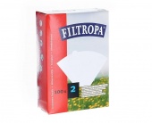 Фильтры бумажные для кофеварок Filtropa белые #02  упак. 100 шт