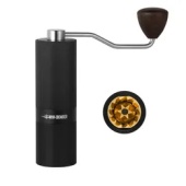 Кофемолка ручная MHW-3BOMBER Race M1 ручка из ореха, черная титановые жернова, G5897B