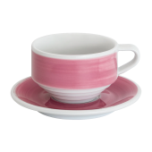 Кофейная пара Loveramics Deco, 220ml, цвет: pink handpaint C118-011BPP/C118-032BPP