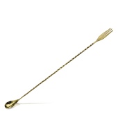 Барная ложка Lumian Trident fork L0012, цвет бронза, длина 40 см