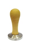 Темпер для кофе d58 JoeFrex Elegance heabf58, рукоятка из дерева, цвет клен, плоский, сталь
