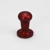 Темпер для кофе d53 мм MOTTA FLASH 67/53 плоское стальное основание, ручка из алюминия, цвет красный