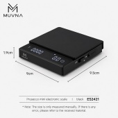 Кофейные весы MUVNA Psyche Mini, чёрные