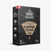 Фильтры бумажные KONIG для кофеварок неотбеленые No4 (конические)