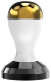 Темпер для кофе Pesado With Black Base 58,5 мм, color white/gold
