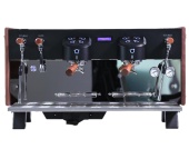 Carimali GLOW E2 BLACK&WOOD GL-E2-B&WD, цвет черный с деревом, 2 группная автоматическая кофемашина эспрессо | интернет-магазин товаров для кофеен ТЕРРИТОРИЯ КОФЕ