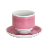 Кофейная пара Loveramics Deco, 200ml, handle-less цвет: pink handpaint C118-012BPP/C118-033BPP