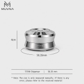Гравитационный разравниватель для эспрессо MUVNA Titan 58,35 мм, стальной