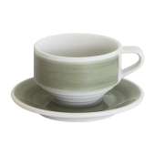 Кофейная пара Loveramics Deco, 220ml, цвет: gray handpaint C118-016BGH/C118-035BGH