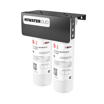 Двухступенчатый проточный фильтр HIWATER DUO (уголь и полипропилен)