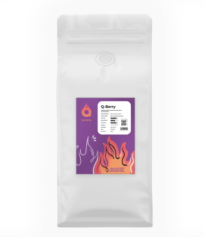Q-Berry QQ COFFEE (для эспрессо) кофе в зернах, упак. 1 кг.