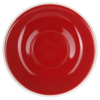 Кофейная пара LOVERAMICS Egg C088-09BRE / C088-10BRE Red (чашка и блюдце), красный 300 мл. (2)