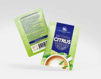 Raf Citrus LAPCHEVSKY COFFEE кофе растворимый 3 в 1, упак. 20 г.