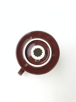 Воронка керамическая AnyBar V60-02 VK11000631B-BR, на 3-4 чашки, коричневая 1