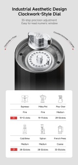 Кофемолка ручная ZeroHero Z1, цвет серый, bsym026