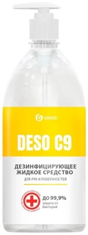 Дезинфицирующее средство на основе изопропилового спирта Grass DESO C9, флакон 1000 мл 2