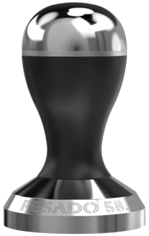 Темпер для кофе Pesado 58,5 мм, color blacksilver