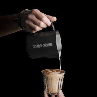 Питчер для молока MHW-3BOMBER Latte Art Pitcher 5.0 600 мл Matte Black молочник для латте-арт, капучино и кофе P5003S P5033B
