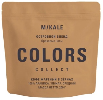 Островной Бленд Mikale™ COLORS кофе в зернах, упак. 200 г.