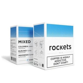 Rockets Mix #1 ROCKETS COFFEE кофе молотый в ДРИП-ПАКЕТАХ, упак. 6 шт.