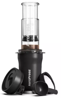 Кофеварка ручная Аэропресс (Aeropress) Go PLUS, цвет черный (1)