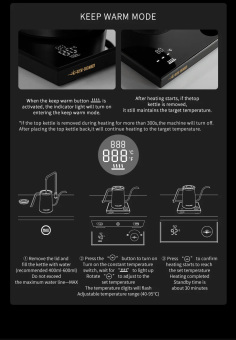 Чайник электрический для заваривания кофе MHW-3BOMBER U.S.Black 900W, черный, 600 мл, BK7038-OS (8)
